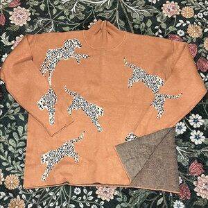 SHEIN Textured Knit Sweater in Brown and Black